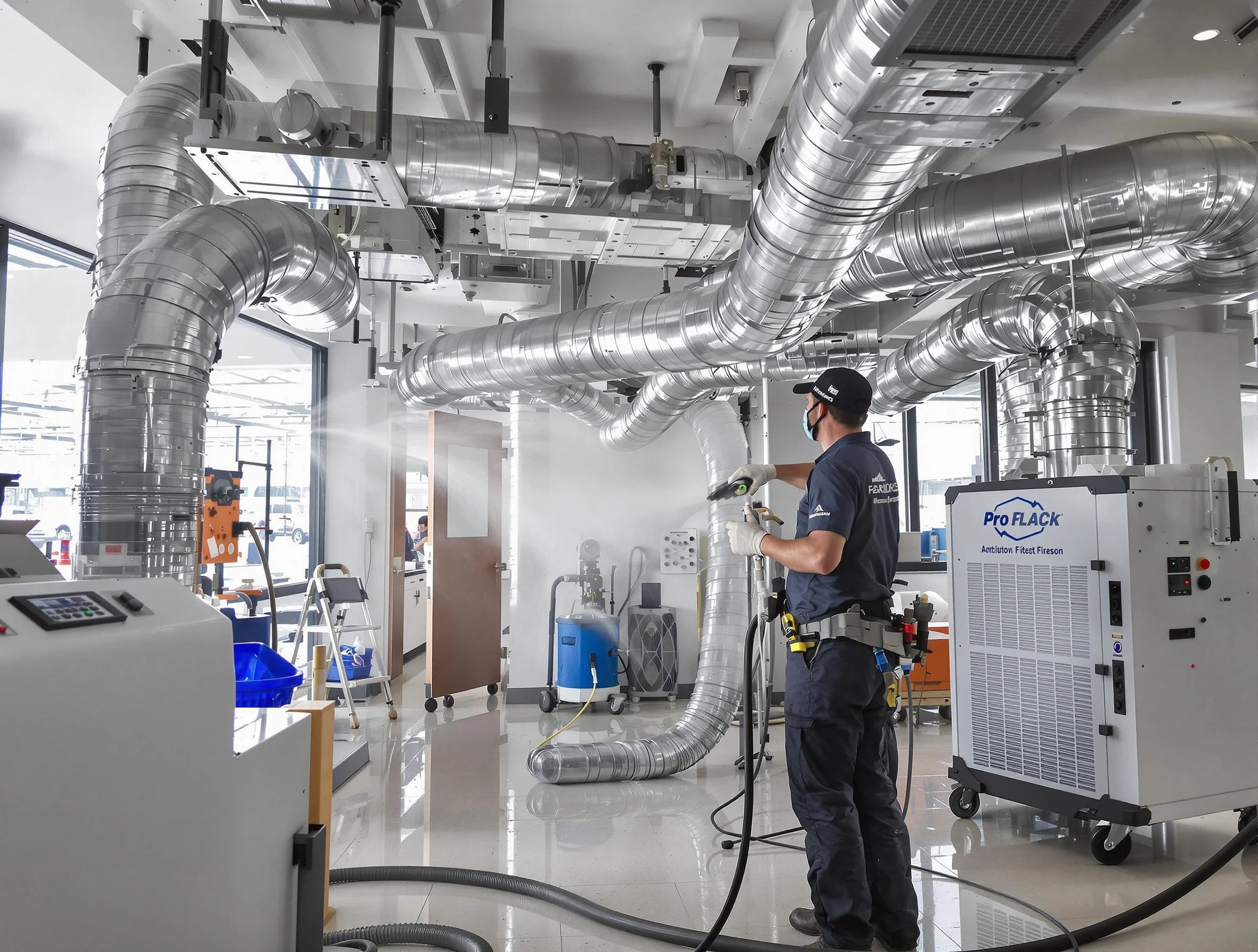 Negative Pressure Air Duct Cleaning in Arlington