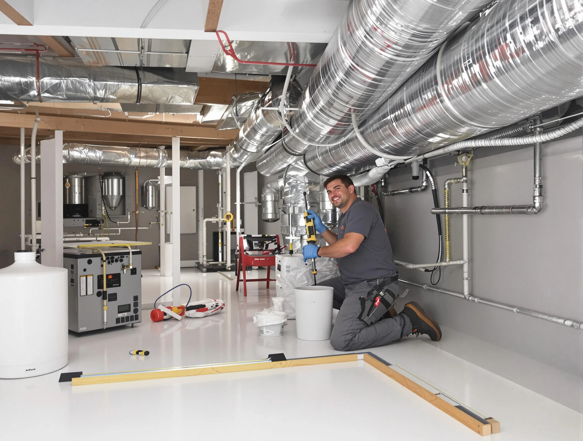 Professional duct sealing service by Arlington Air Duct Cleaning in Arlington